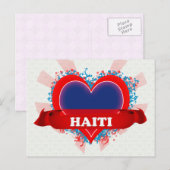 Carte Postale Vintage J'aime Haïti (Devant / Derrière)