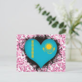 Carte Postale Vintage J'aime Kazakhstan (Debout devant)