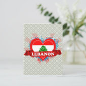 Carte Postale Vintage J'aime le Liban (Debout devant)
