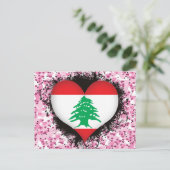 Carte Postale Vintage J'aime le Liban (Debout devant)