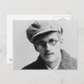Carte Postale Vintage James Joyce Portrait (Devant / Derrière)