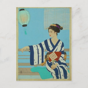 Carte Postale Vintage Japanese Art Postcard