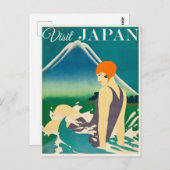 Carte postale vintage Japon (Devant / Derrière)