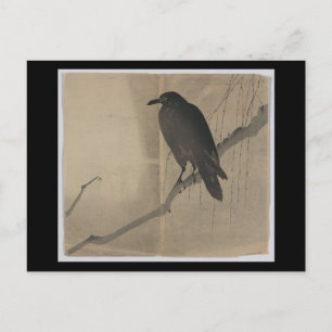 Carte postale Vintage japonais Art-Yanagi ni karas