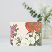 Carte Postale Vintage japonais Floral Ornamental Allium Flower (Debout devant)