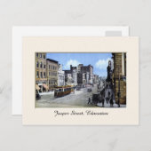 Carte Postale Vintage Jasper Street, Edmonton, Alberta, Canada (Devant / Derrière)