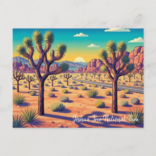Carte Postale Vintage Joshua Tree National Park (Devant)