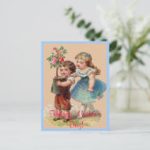 Carte postale vintage Joyeuse fête des mères (Debout devant)