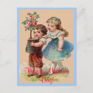 Carte postale vintage Joyeuse fête des mères