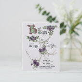 Carte postale vintage Joyeux anniversaire (Debout devant)