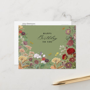 Carte Postale Vintage Joyeux anniversaire