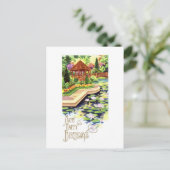 Carte postale vintage Joyeux Anniversaire (Debout devant)