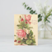 Carte Postale Vintage Joyeux anniversaire (Debout devant)