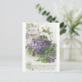 Carte Postale Vintage Joyeux anniversaire (Debout devant)