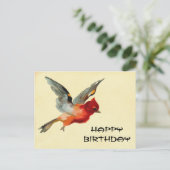 Carte Postale Vintage Joyeux anniversaire (Debout devant)