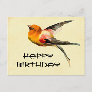 Carte Postale Vintage Joyeux Anniversaire