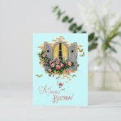 Carte Postale Vintage Joyeux Anniversaire (Debout devant)