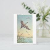 Carte Postale Vintage Joyeux Anniversaire Mallard (Debout devant)