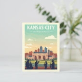 Carte Postale Vintage Kansas (Debout devant)