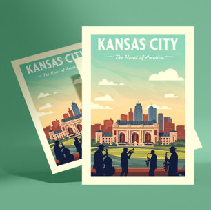 Carte Postale Vintage Kansas