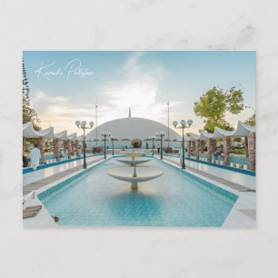 Carte Postale Vintage Karachi Pakistan Voyage aquarelle rétro