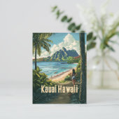 Carte Postale Vintage Kauai Hawaii (Debout devant)