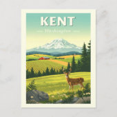 Carte Postale Vintage Kent Washington (Devant)