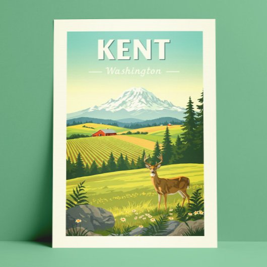 Carte Postale Vintage Kent Washington