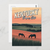 Carte Postale Vintage Kentucky Travel (Devant / Derrière)