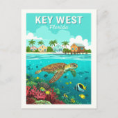 Carte Postale Vintage Key West Floride (Devant)