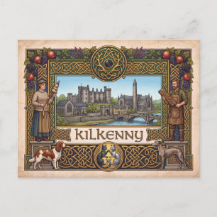 Carte postale vintage Kilkenny Irlande Patrimoine