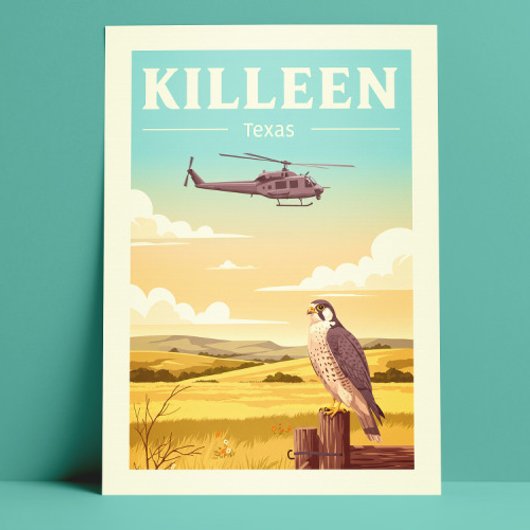 Carte Postale Vintage Killeen Texas