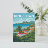 Carte Postale Vintage Kingstown Travel (Debout devant)