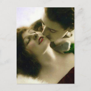 Carte postale Vintage Kissing Couple