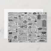 Carte Postale Vintage Kitchen (Devant / Derrière)