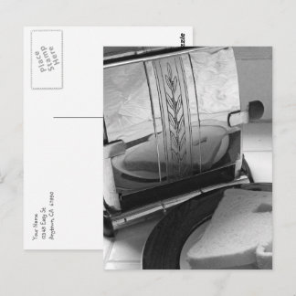 Carte Postale Vintage Kitchen Toaster Editble Return Address