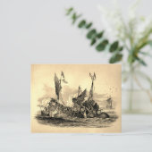 Carte postale vintage Kraken Attack (Debout devant)