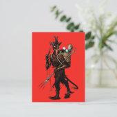 Carte postale vintage Krampus (Debout devant)