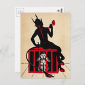 Carte postale vintage Krampus (Devant / Derrière)