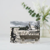 Carte postale vintage Krampus (Debout devant)