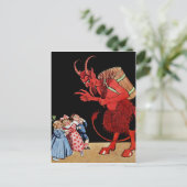 Carte postale vintage Krampus (Debout devant)