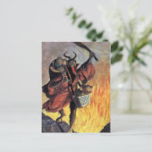 Carte postale vintage Krampus (Debout devant)