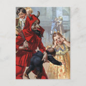Carte postale vintage Krampus Christmas (Devant)