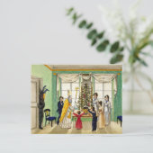 Carte postale vintage Krampus Christmas Scene (Debout devant)