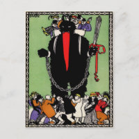 Carte postale vintage Krampus Devil