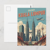 Carte Postale Vintage Kuala Lumpur Malaisie (Devant / Derrière)