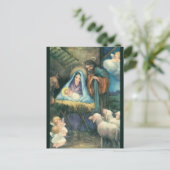 Carte Postale Vintage La Nativité Noël (Debout devant)