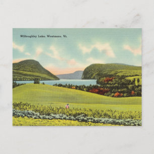 Carte Postale Vintage, Lac Willoughby, Westmore, Vermont