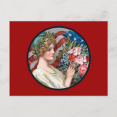 Carte postale vintage Lady Liberty (Devant)