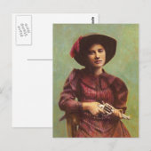 Carte postale vintage Lady Outlaw (Devant / Derrière)